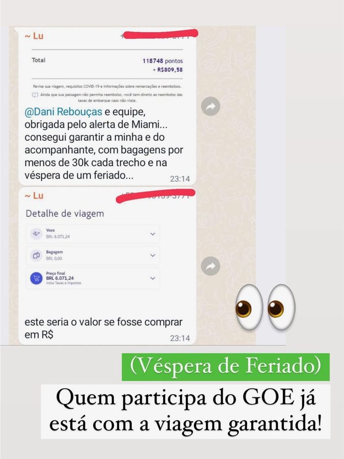 Viagem garantida com milhas