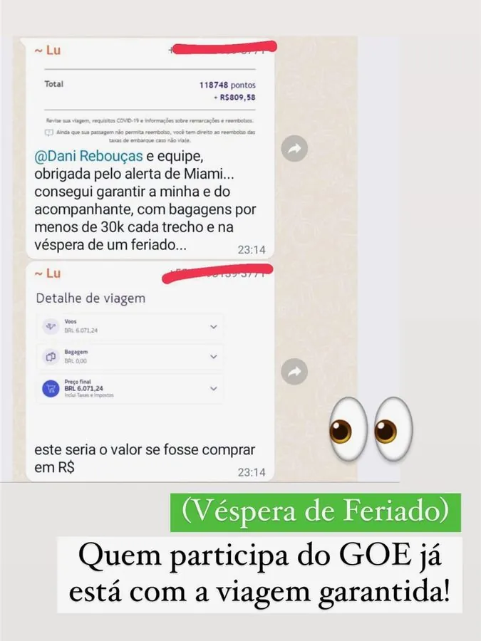Viagem garantida com milhas